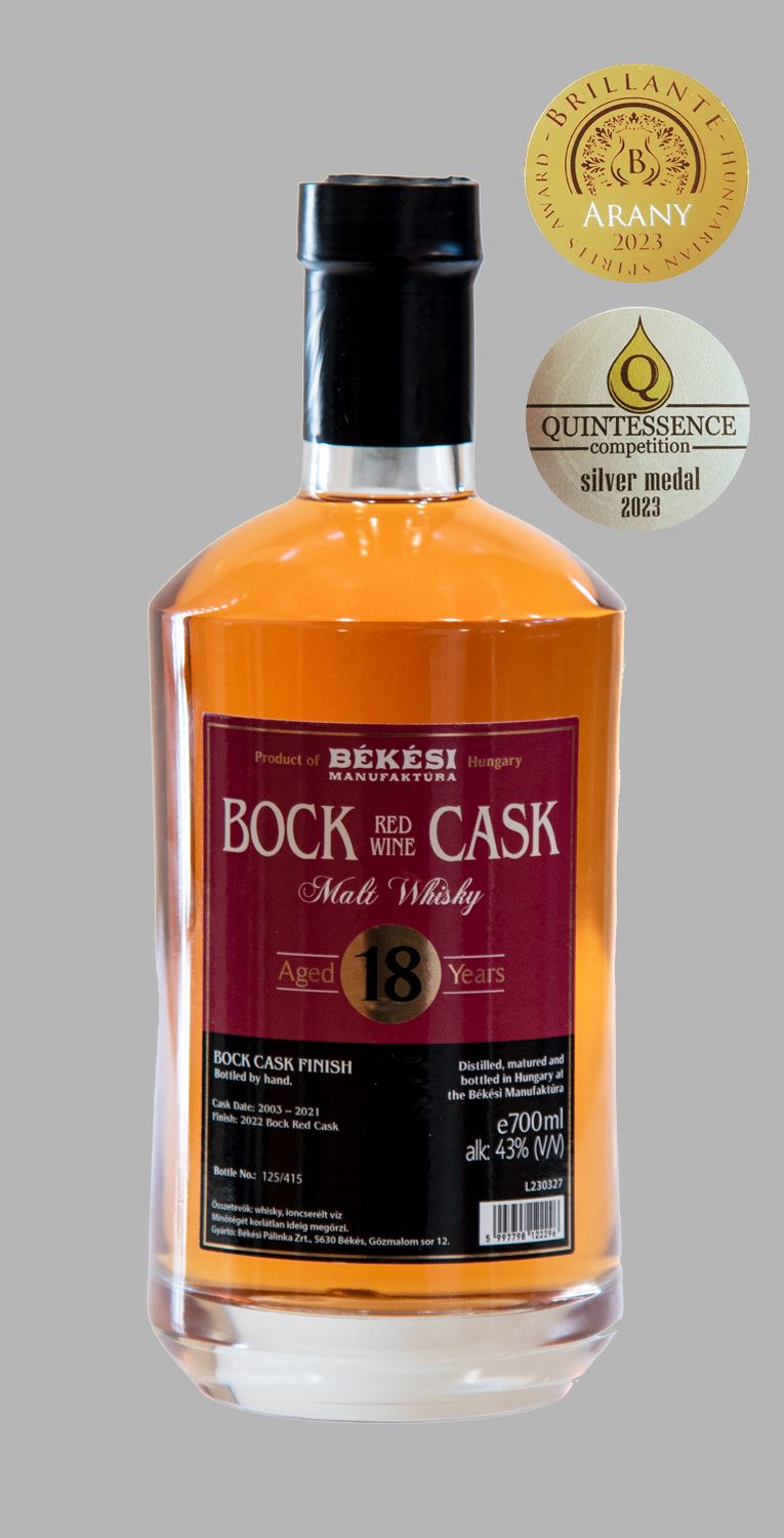 Békési-Bock-Whisky-0,7 L+erem