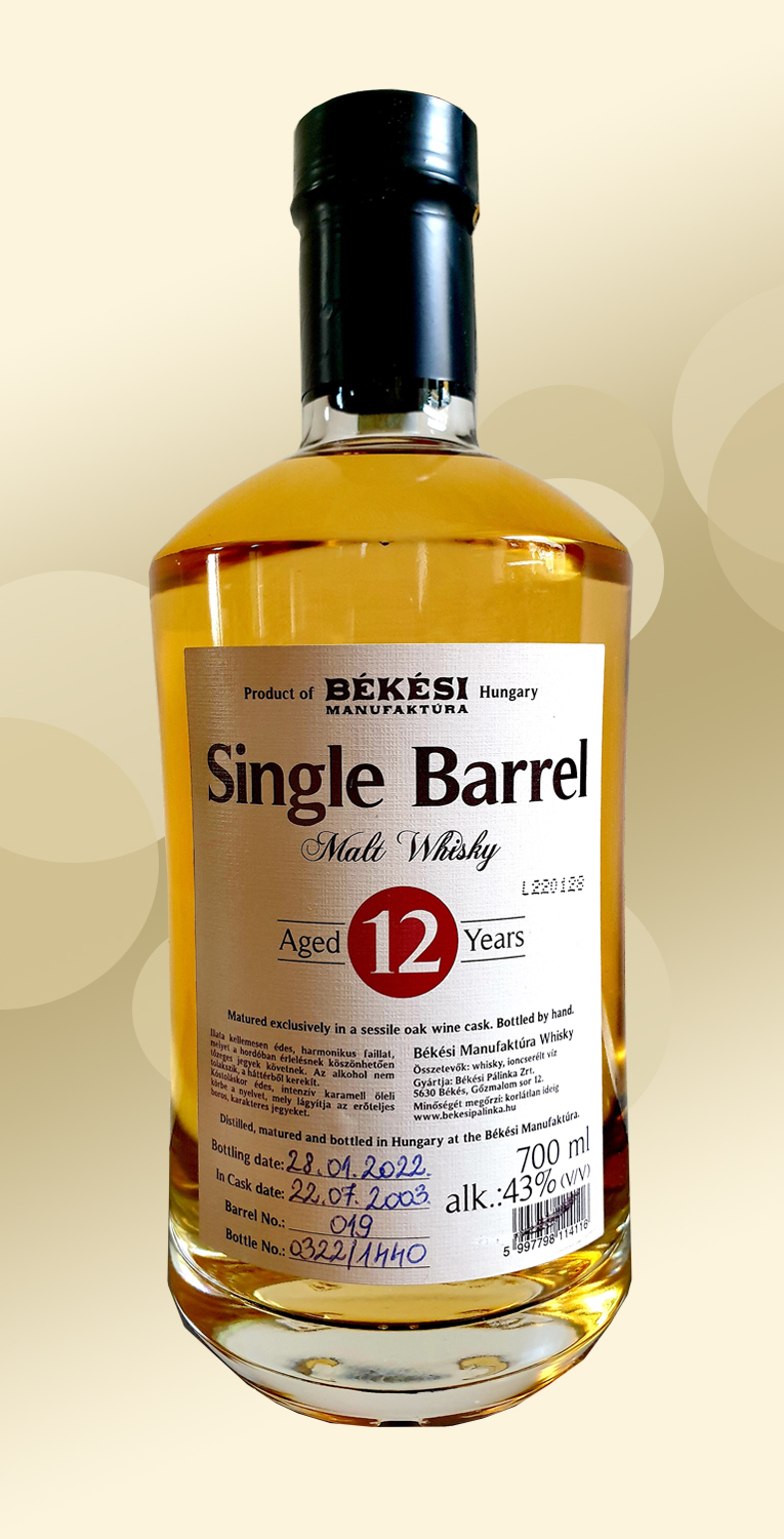 Békési Manufaktúra whisky 0,7 L (43%) - uj