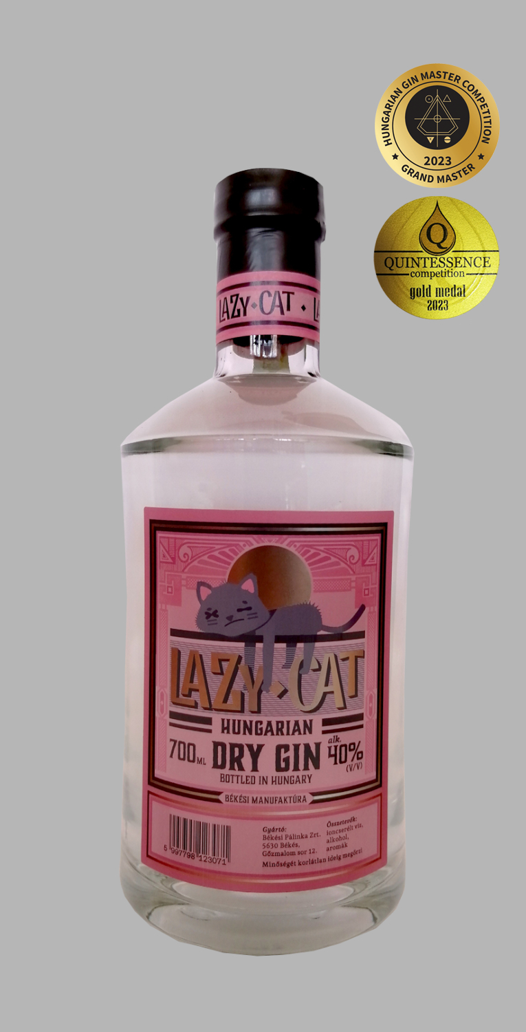 Lazy-Cat-Hungaryan-Dry-Gin-szurke-erem-0,7