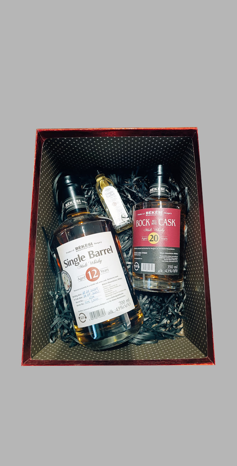 bordó - ajándékdoboz - Békési Whisky 0,7 L (43%)