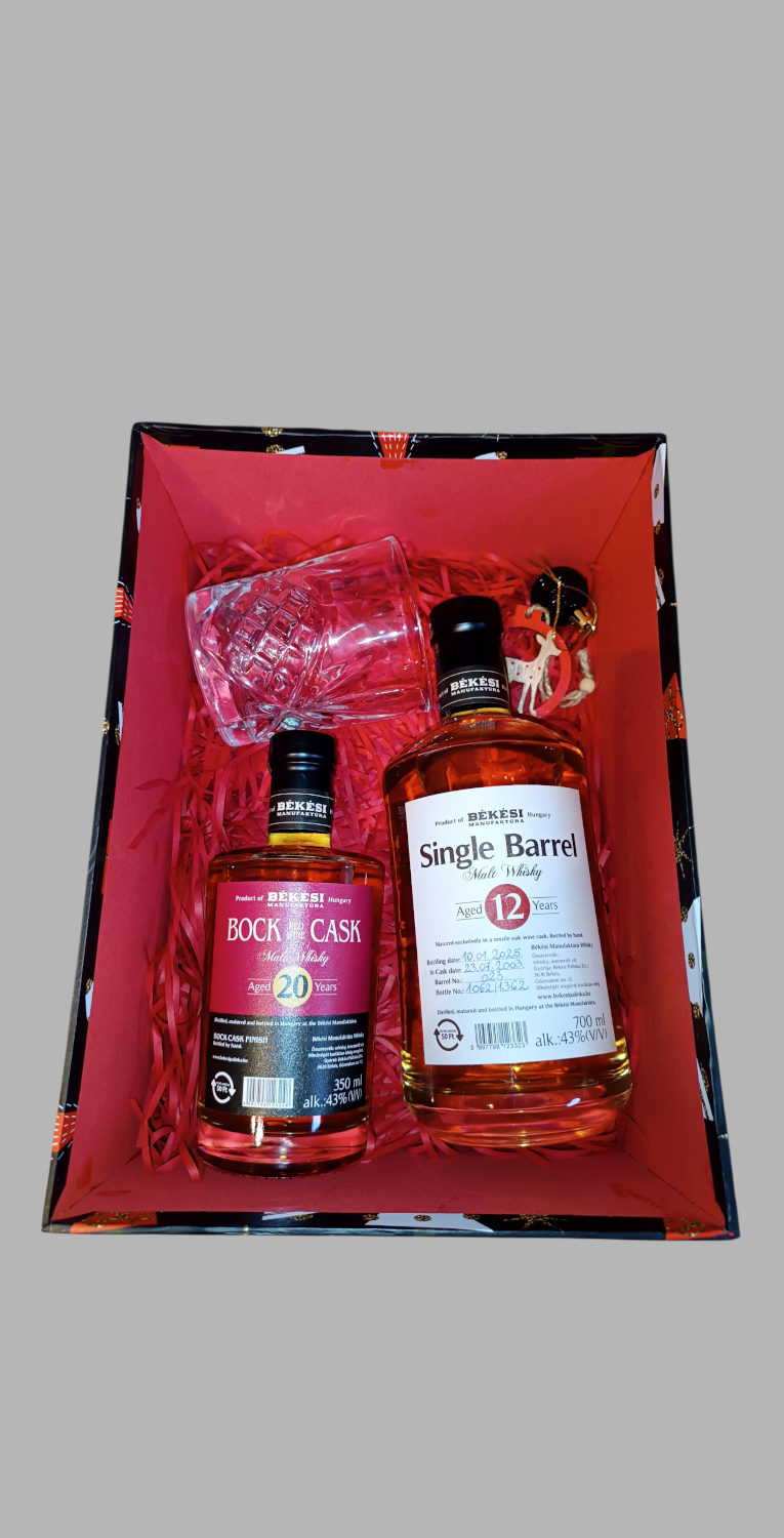 karacsony mintás fekete - ajándékdoboz - Békési Man Whisky - Bock Whisky 0,7 L - 0,35 L (43%) karacsony mintás fekete - ajándékdoboz - Békési Man Whisky - Bock Whisky 0,7 L - 0,35 L (43%)