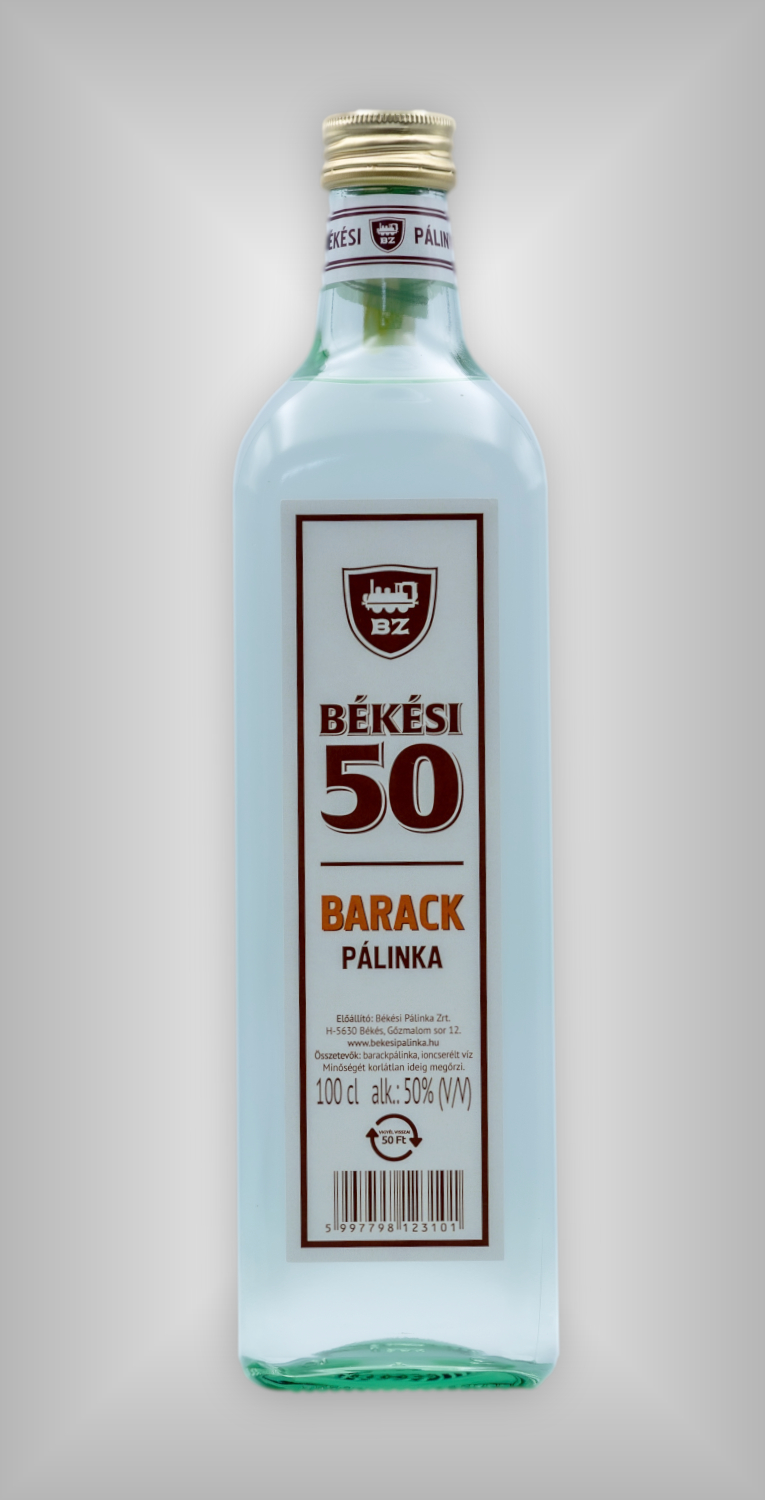 Bekesi 50 Barackpalinka - 1,0 L - 2025 Bekesi 50 Barackpalinka - 1,0 L - 2025
