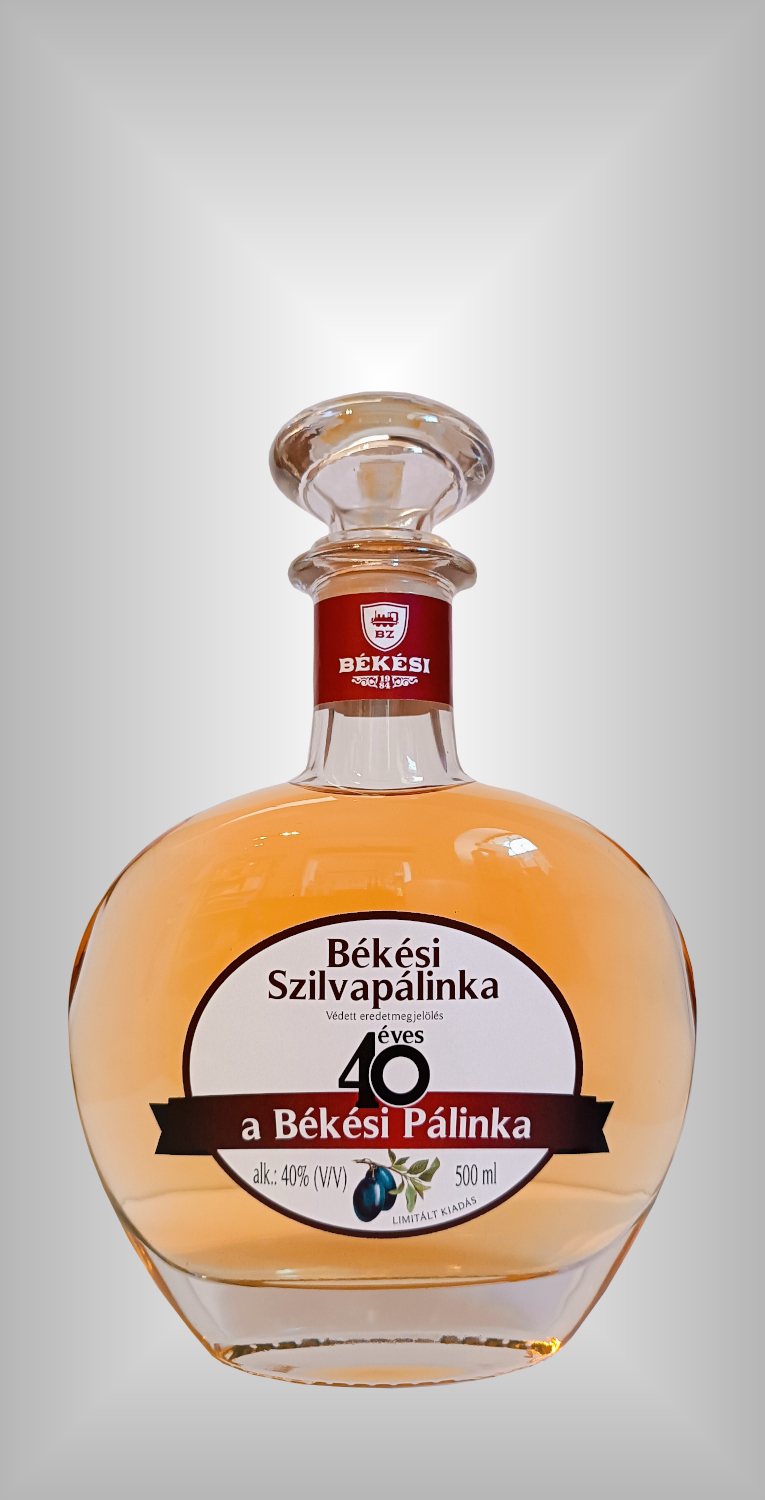 Bekesi Szilvapalinka - 40 ev 0,5 L - 2025
