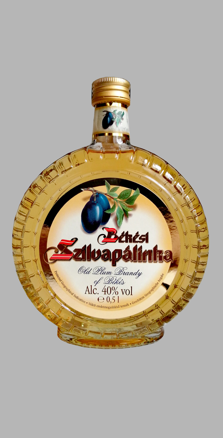 Békési Szilvapálinka 0,5 L (40%) szurke