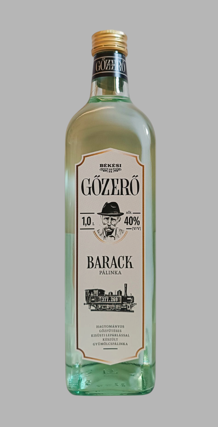 Gőzerő Barackpálinka 1 L (40%)
